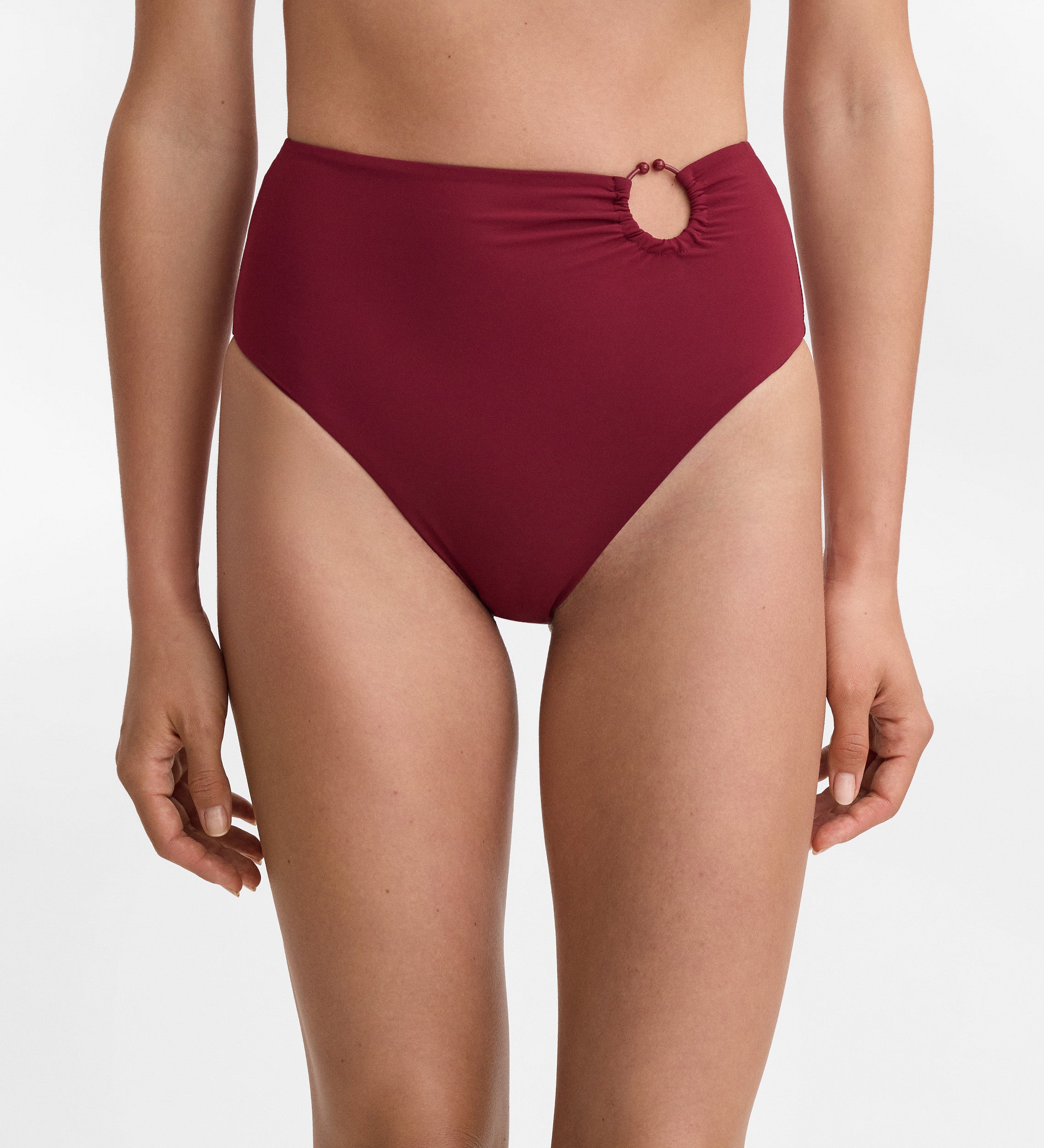 High-waist bikini bottom
