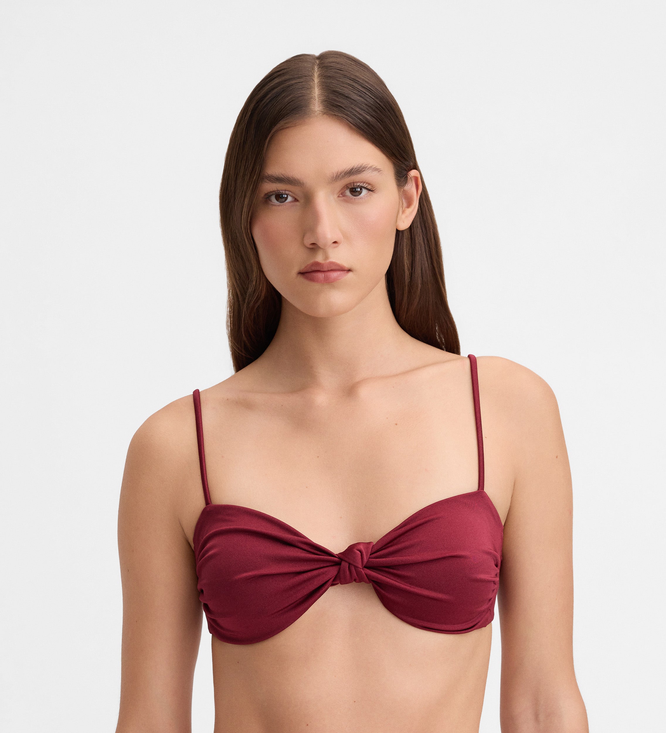 Top bikini fruncido