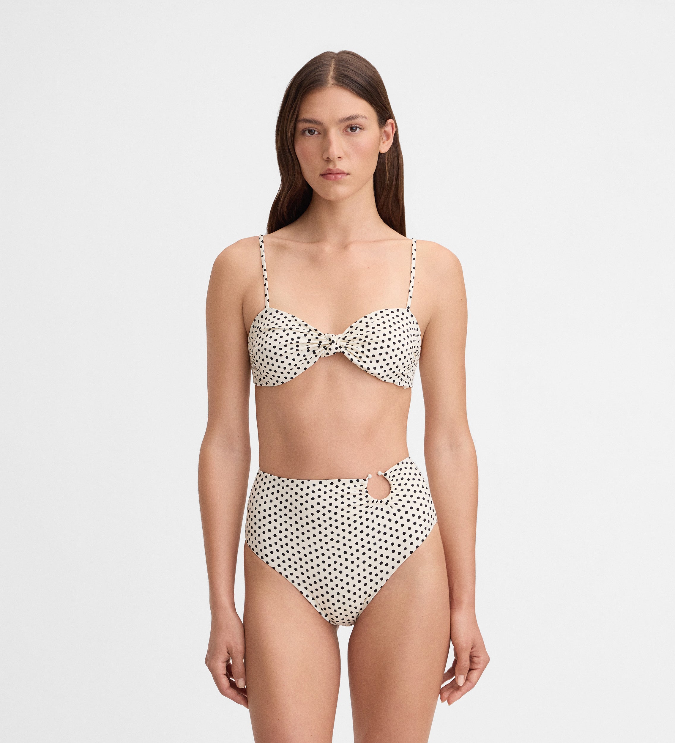 Bas de bikini taille haute imprimé