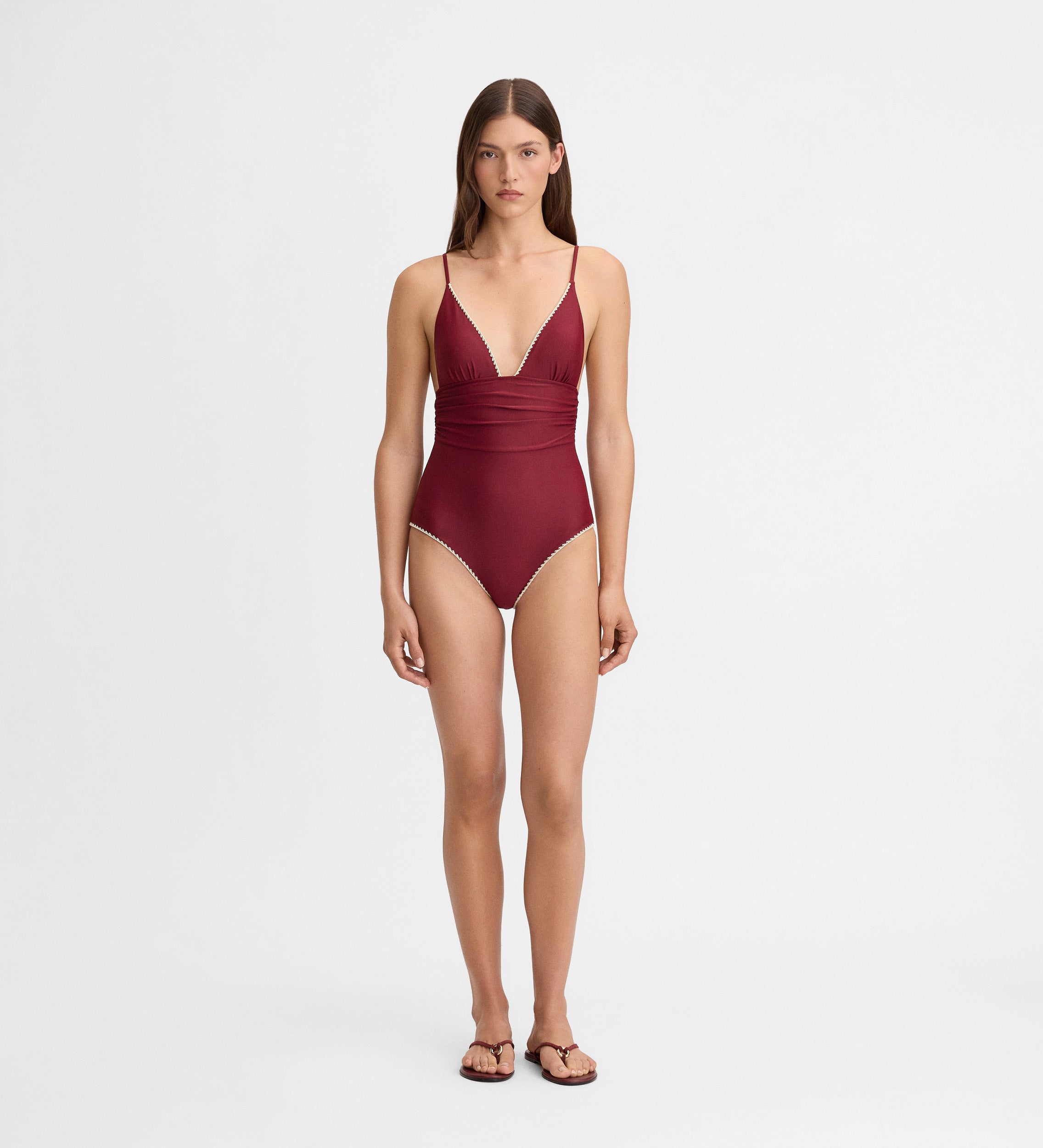 Maillot de bain décolleté en V