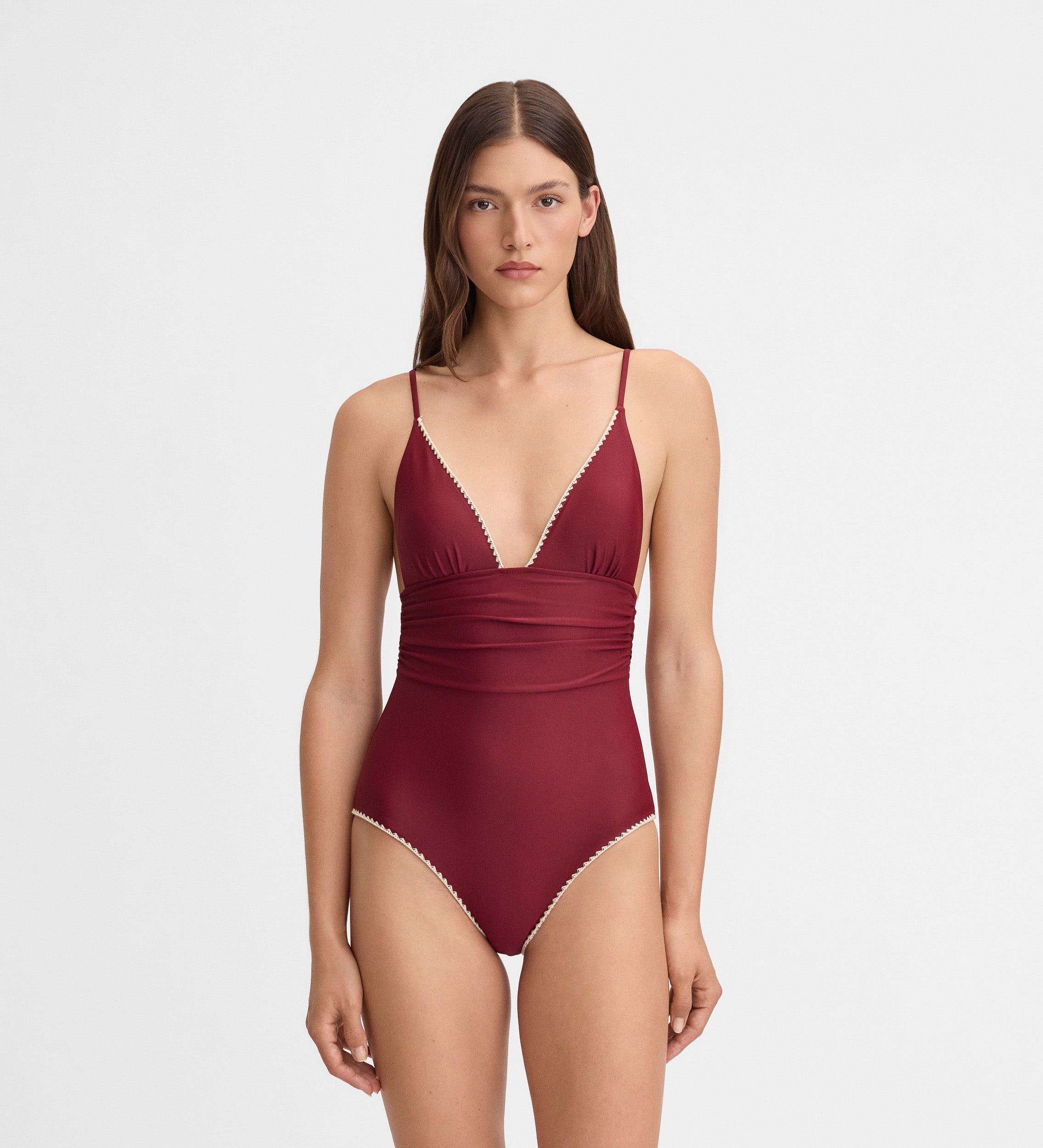 Maillot de bain décolleté en V