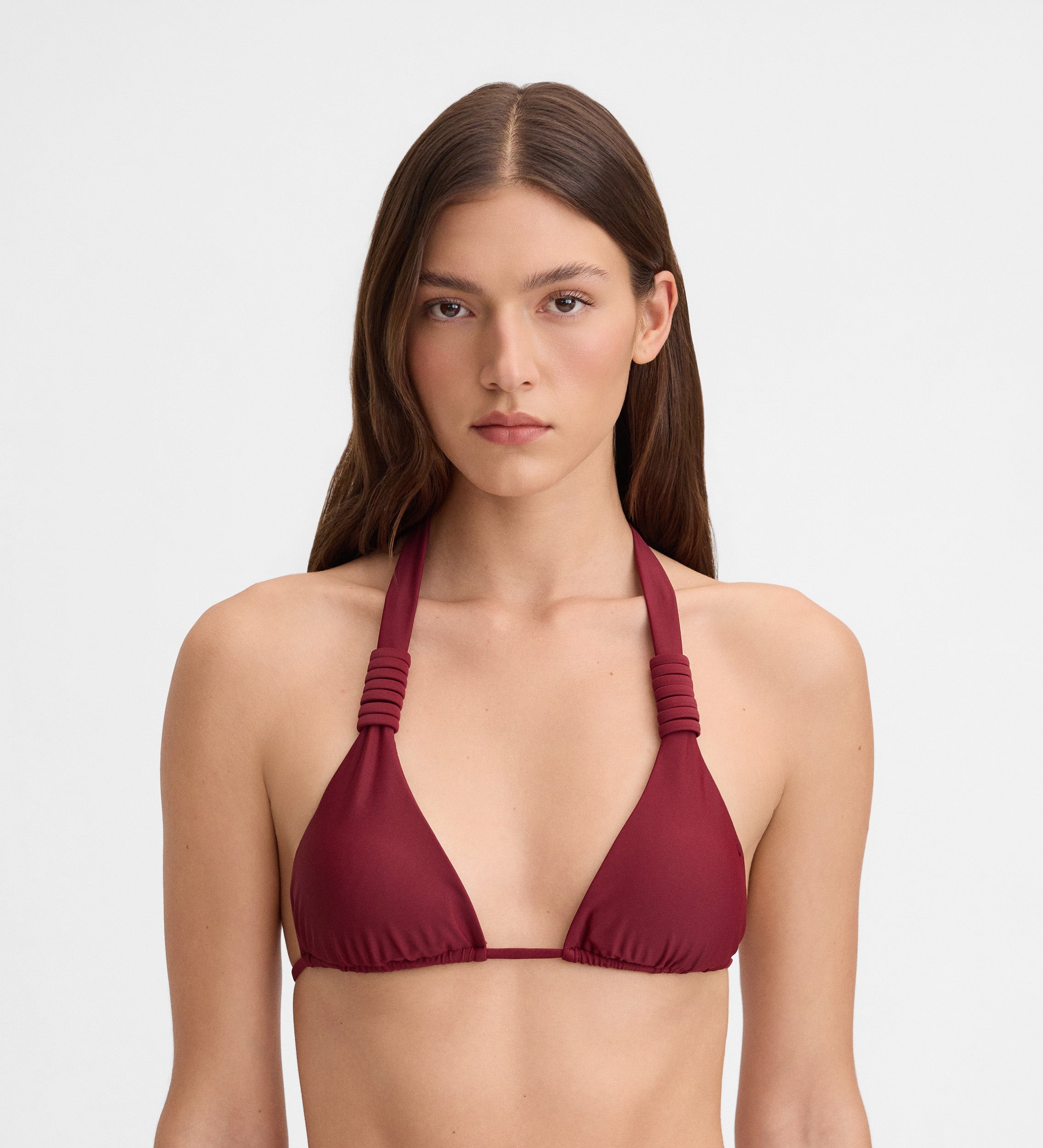 Top bikini triangular