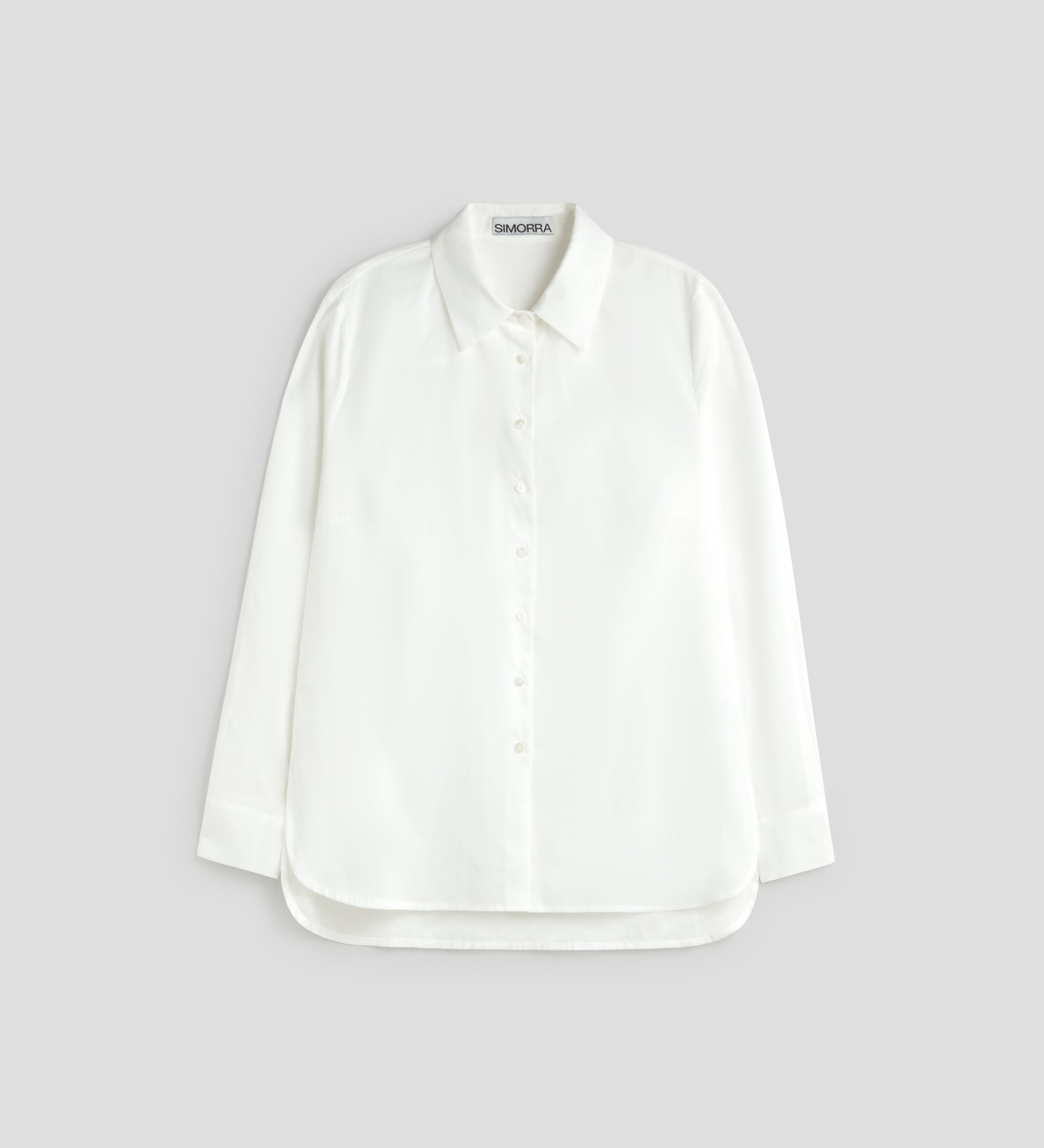 Camisa recta algodón