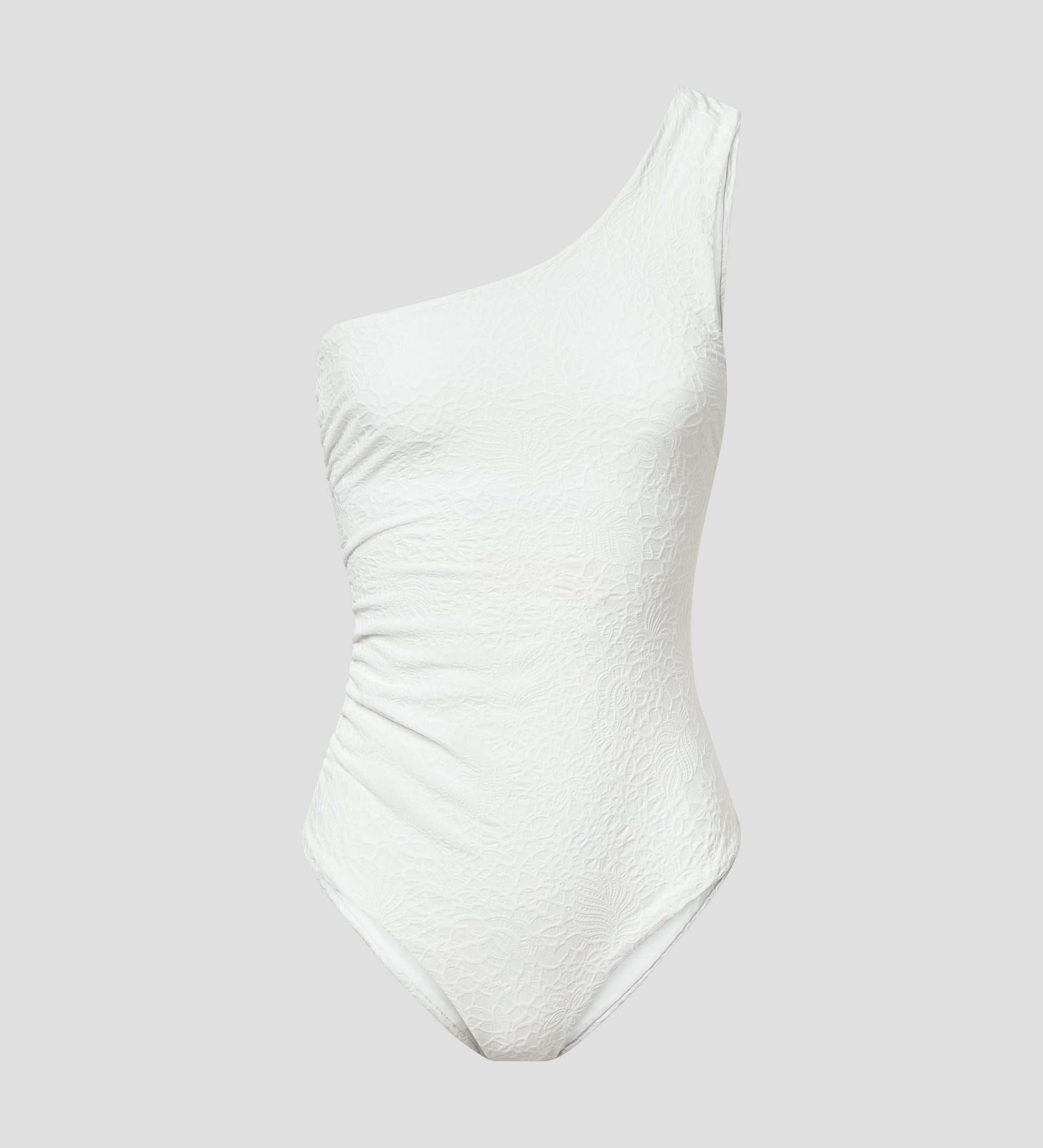 Asymmetrical neckline swimsuit
