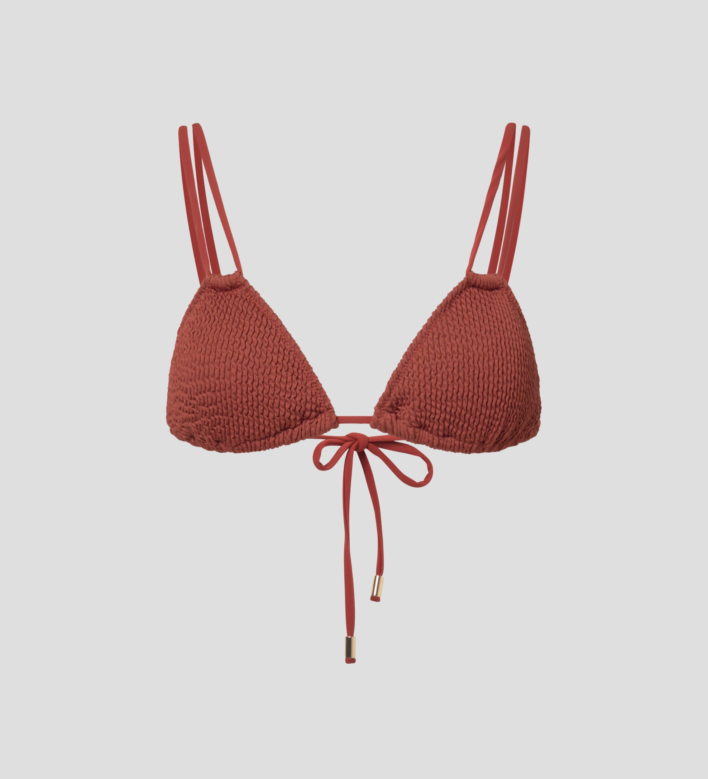 Haut de bikini texturé