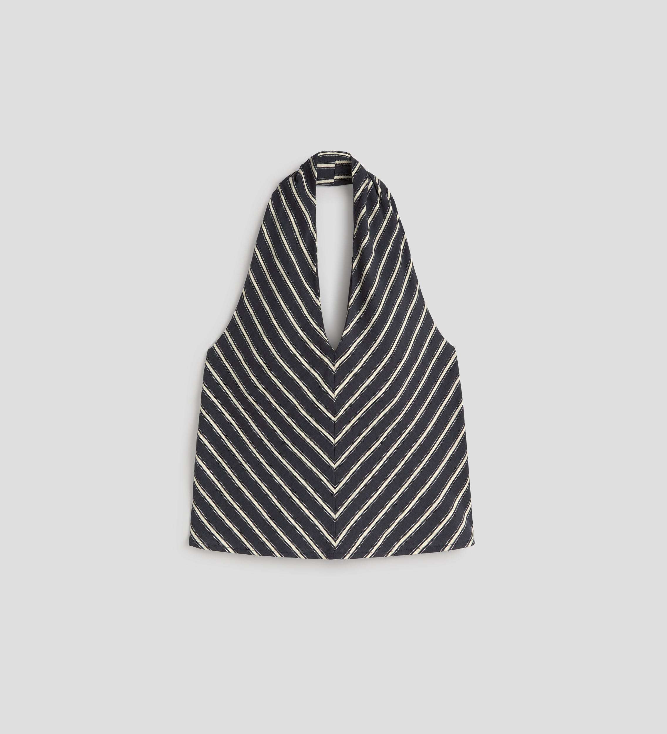 Striped halter top