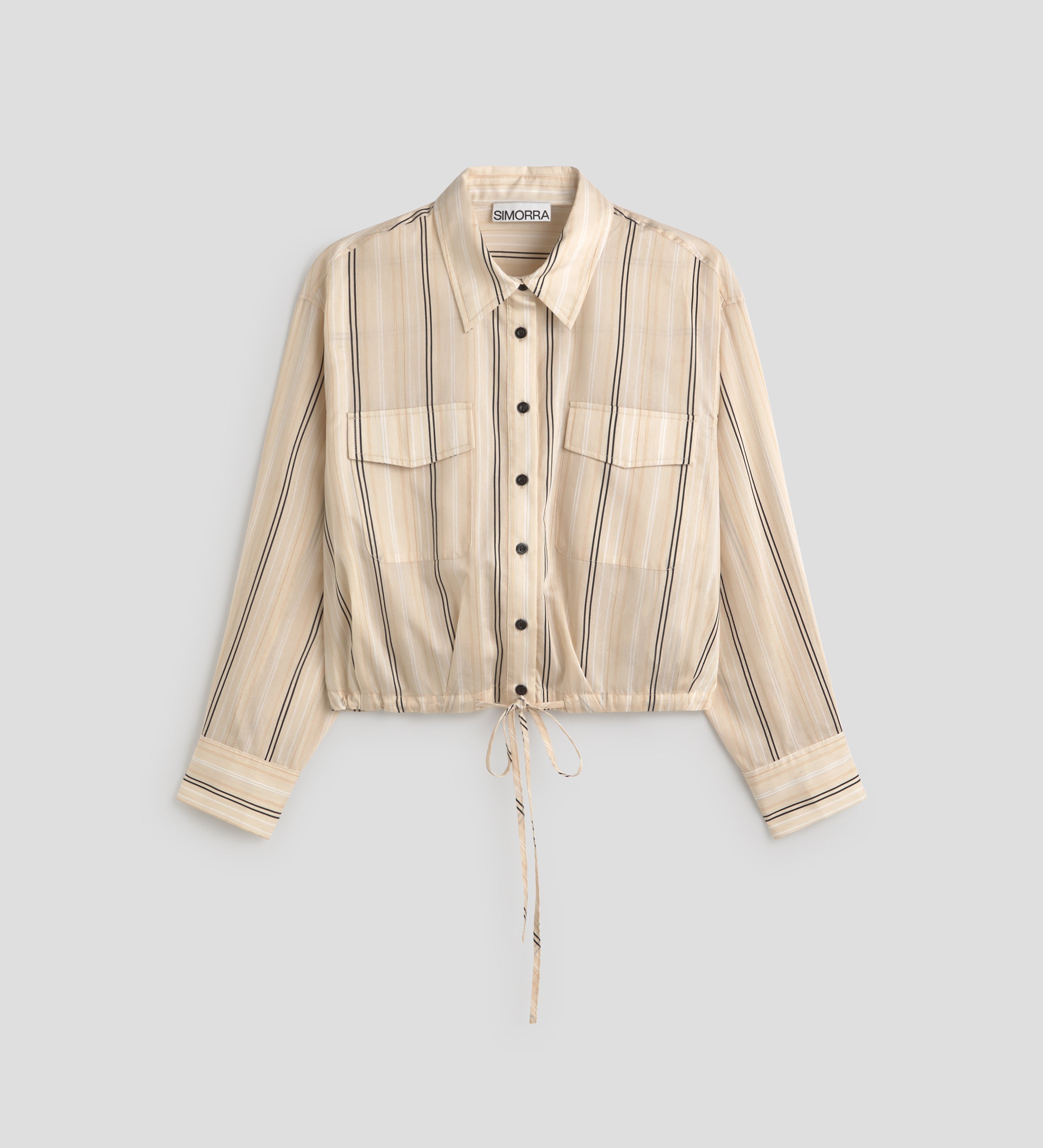 Camisa crop rayas