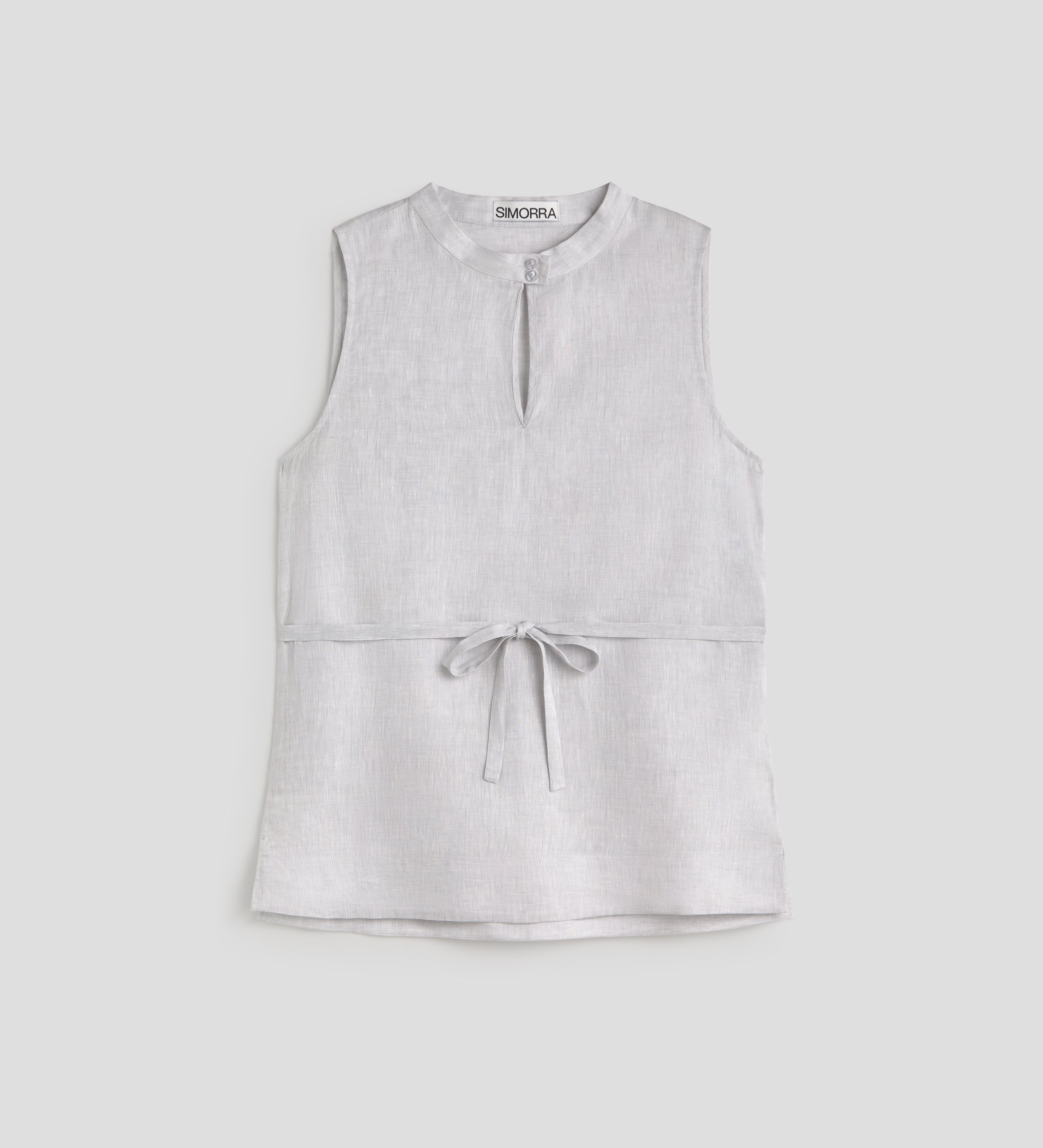 Linen belt top