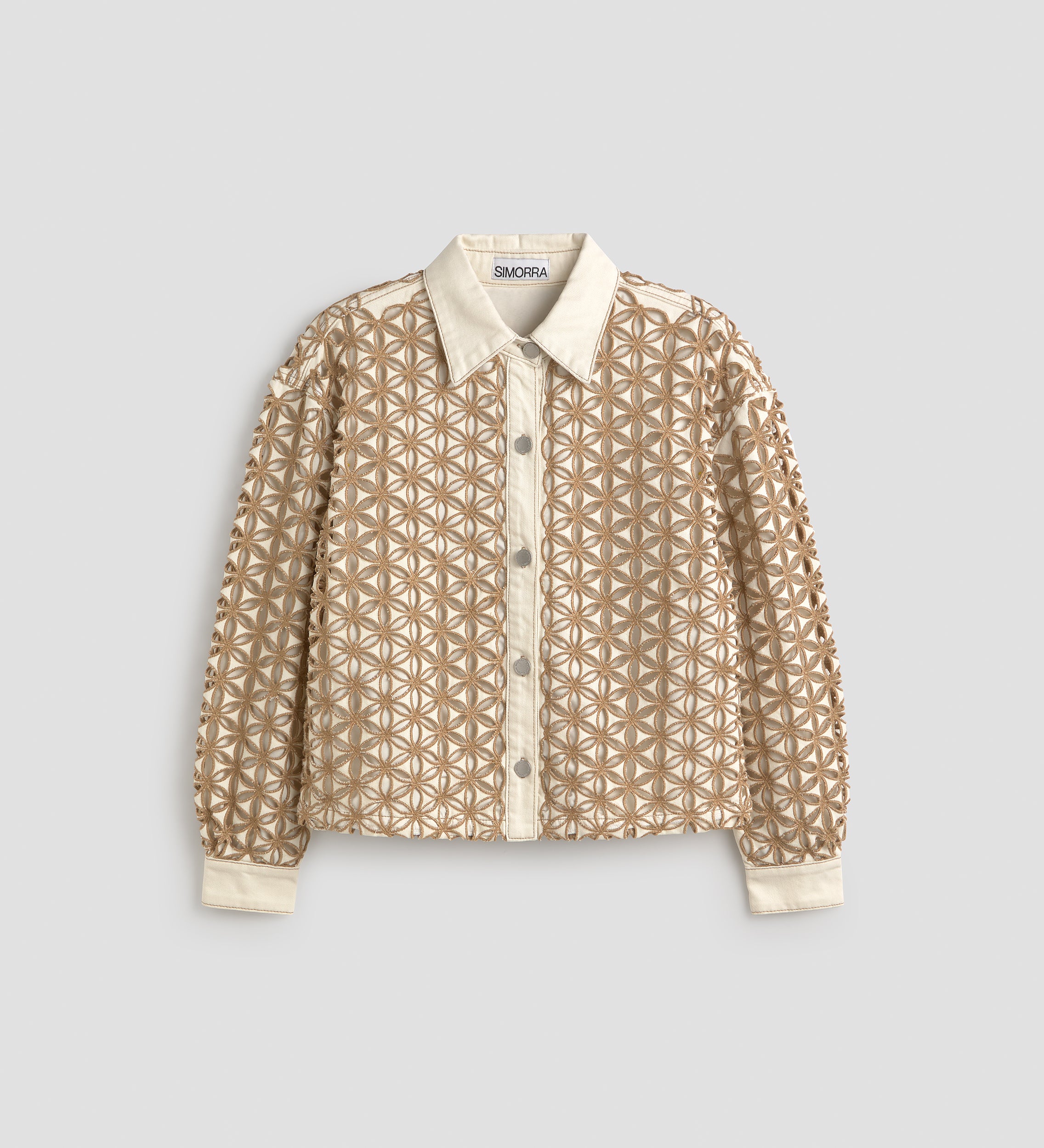 Veste en jean broderies