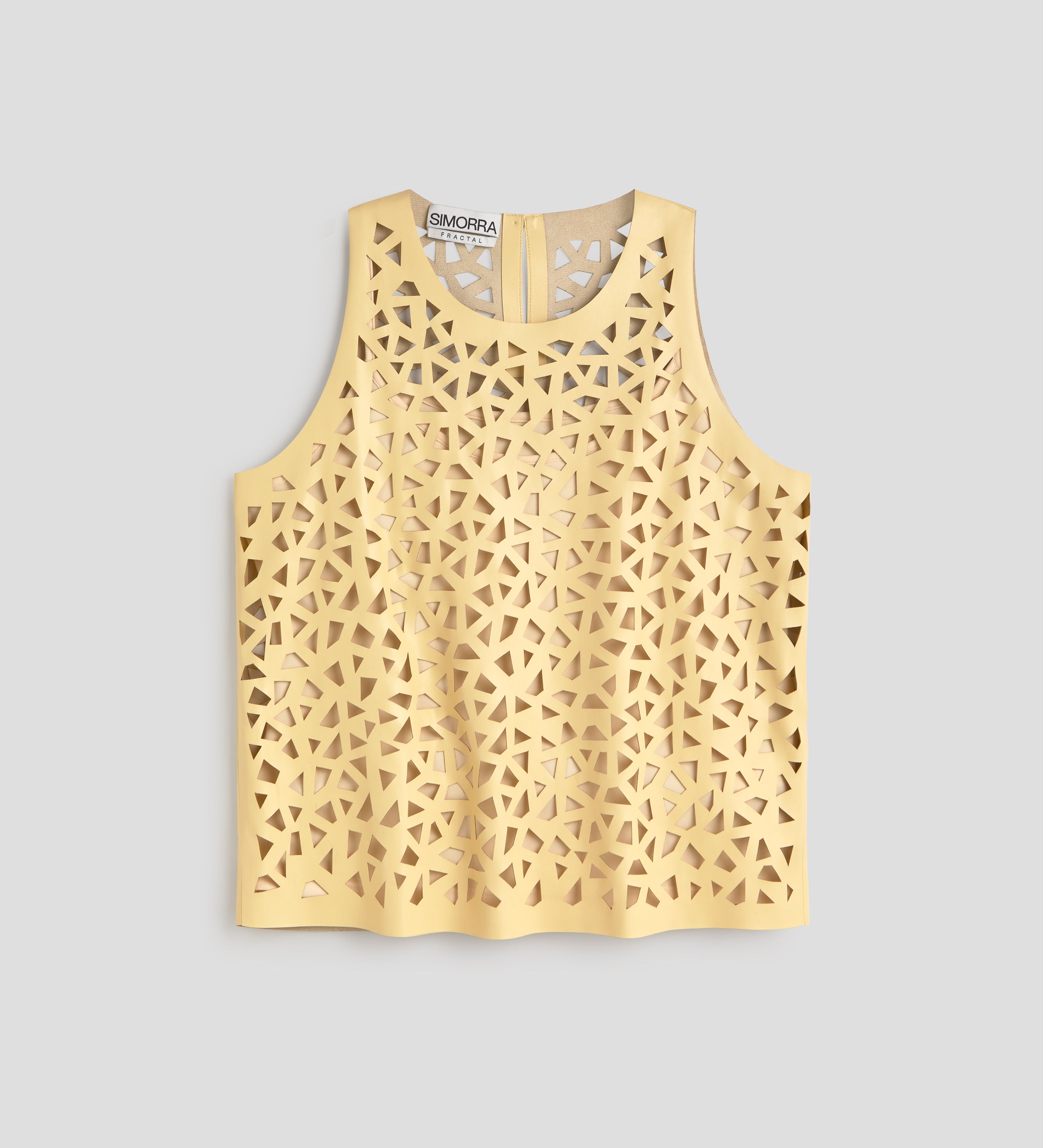 Top cuir perforé