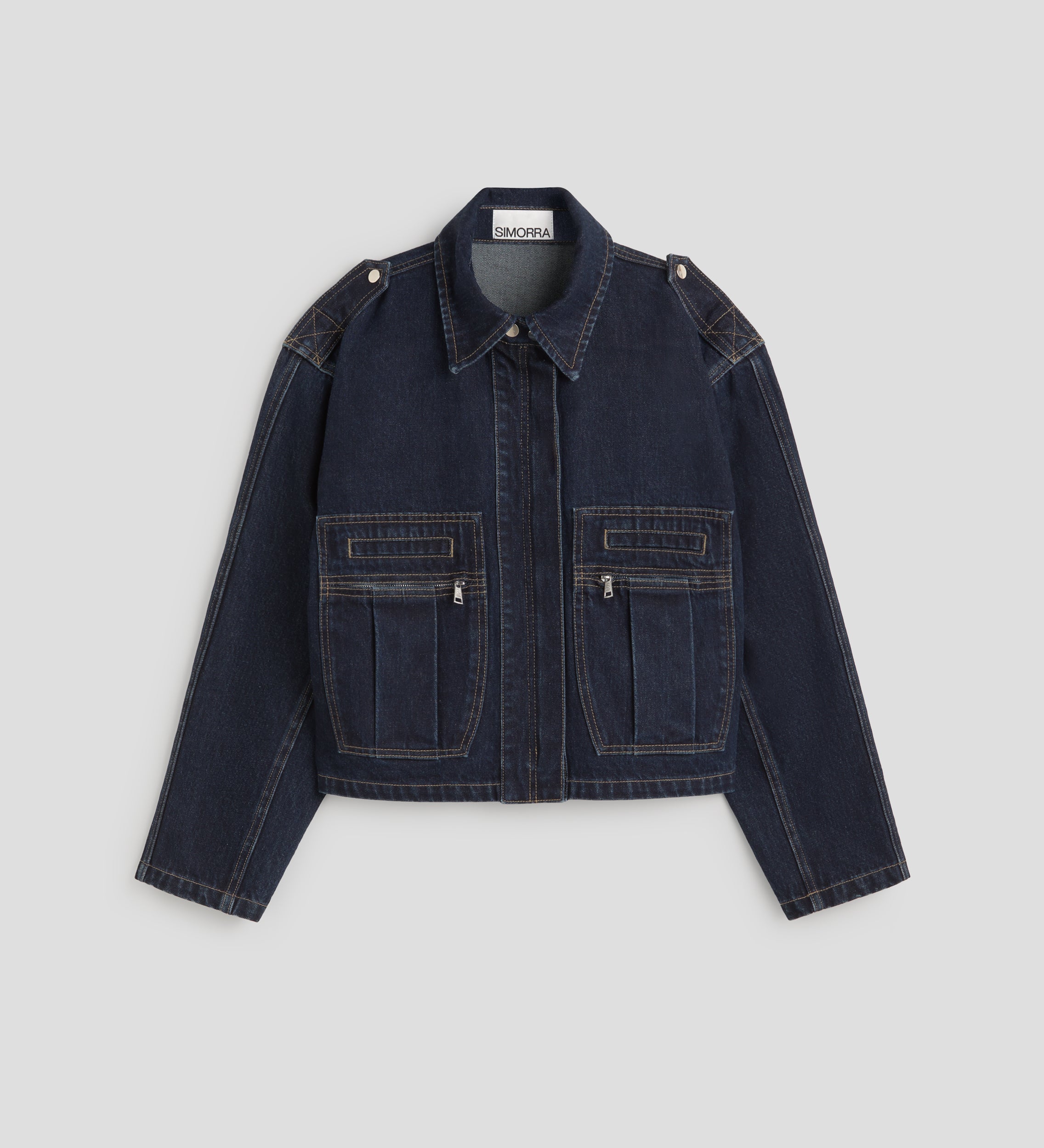 Denim jacket with pockets