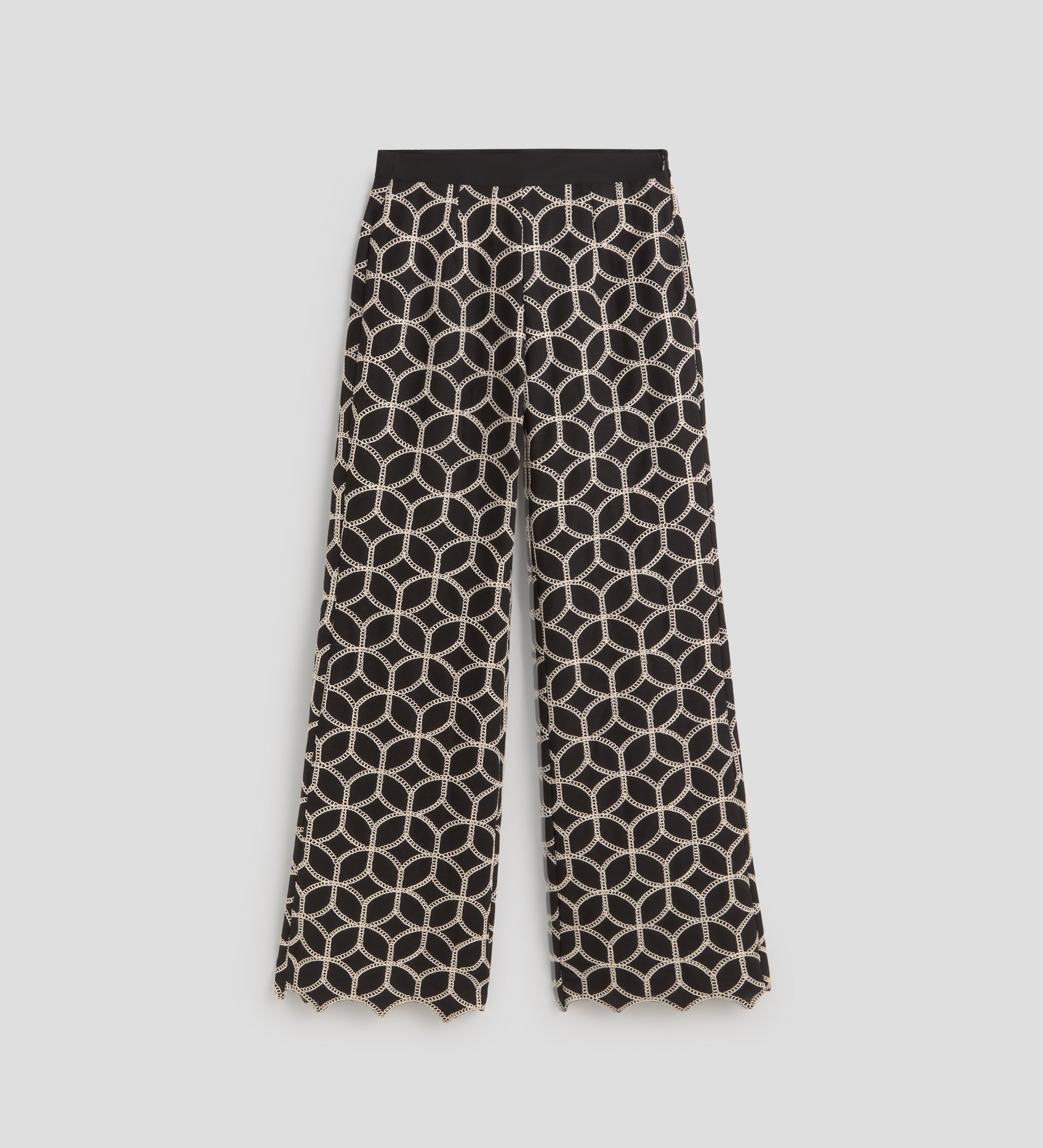 Embroidered palazzo pants