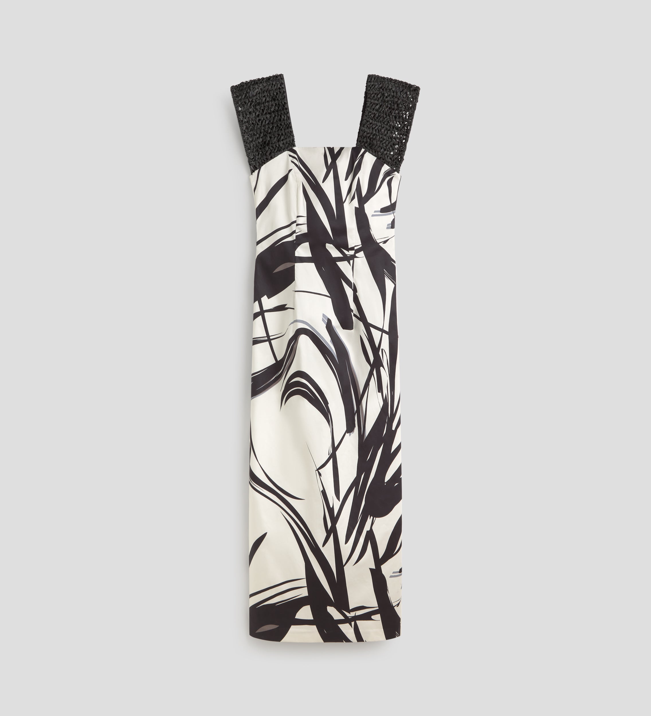 Raffia shoulder dress
