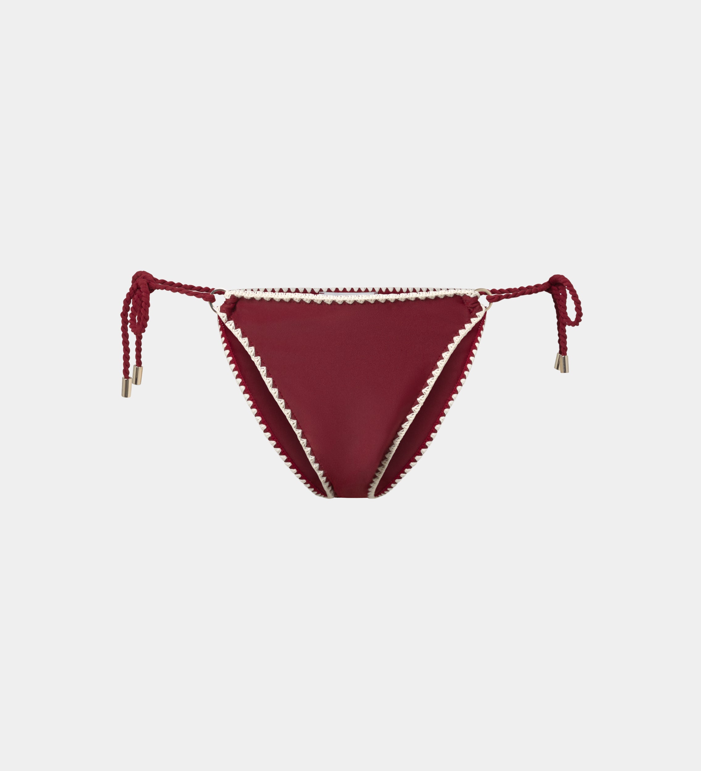 Bas de bikini surpiqûres décoratives