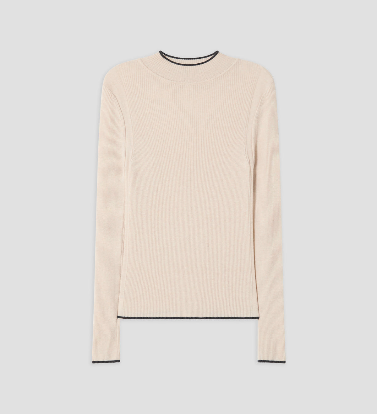 Ribbed knit sweater