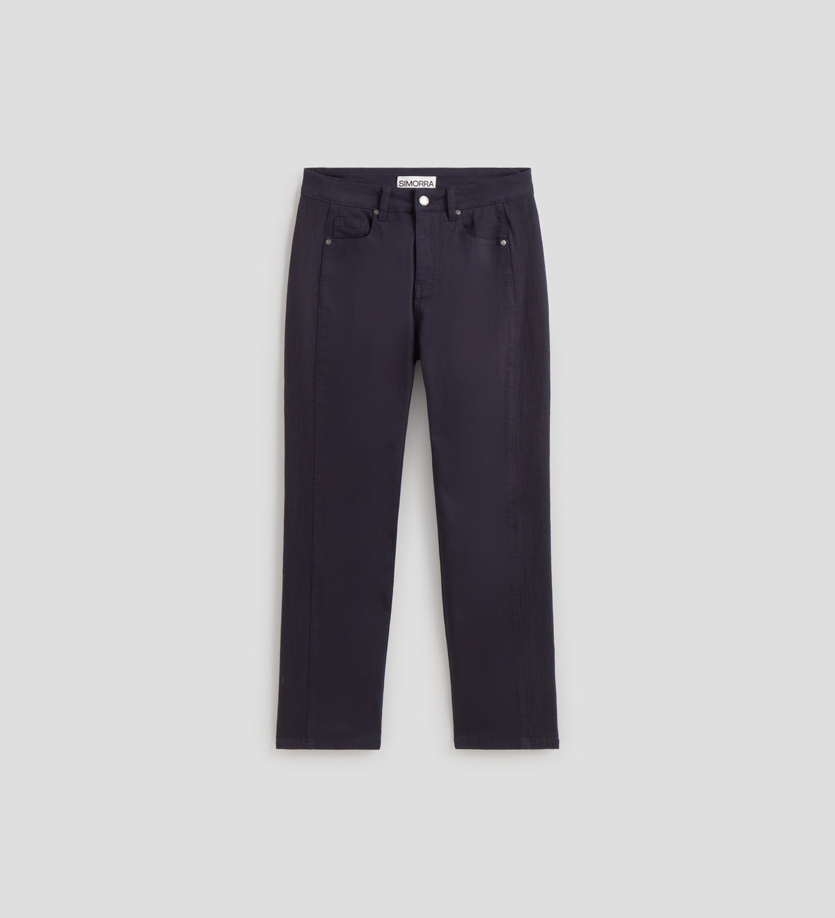Pantalón slim bordado lateral