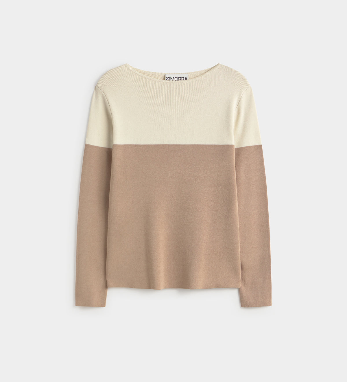 Pull en maille bicolore