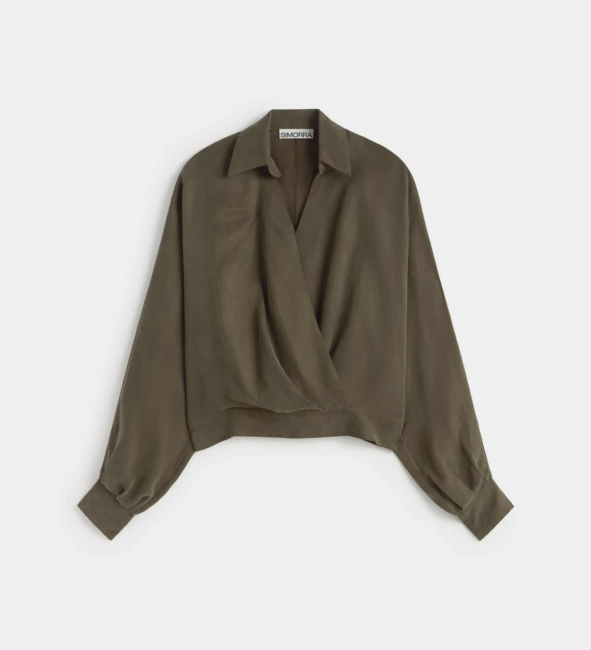 Blusa fluida escote cruzado