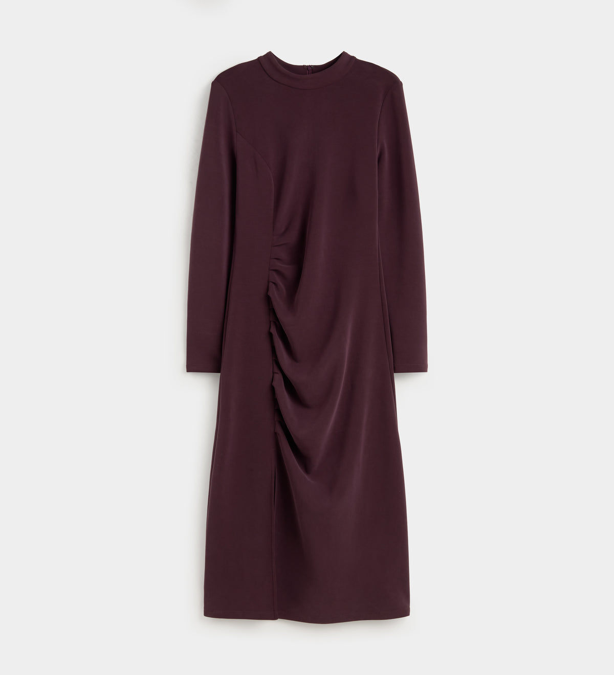 Vestido drapeado lateral