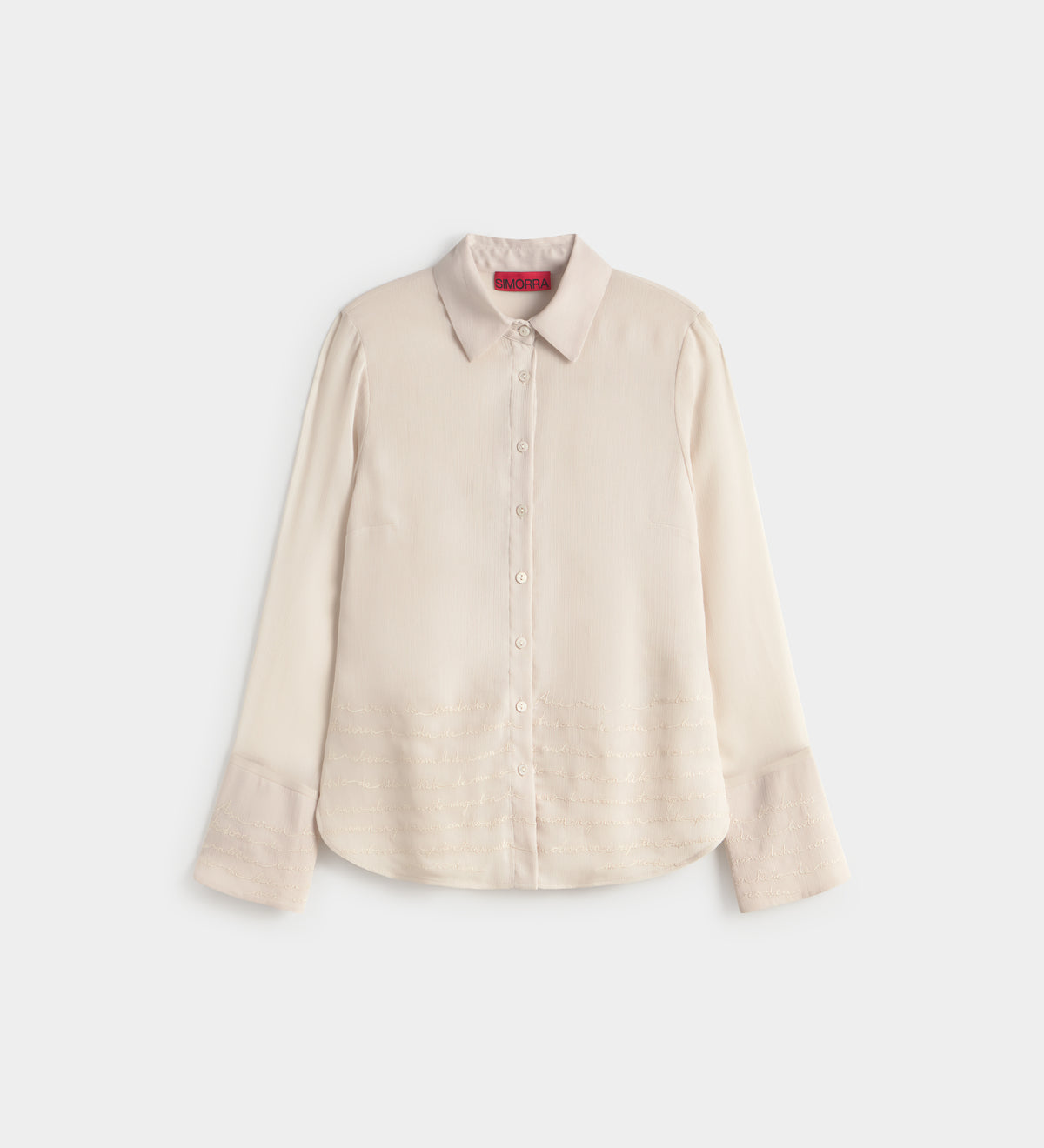 Camisa fluida bordada