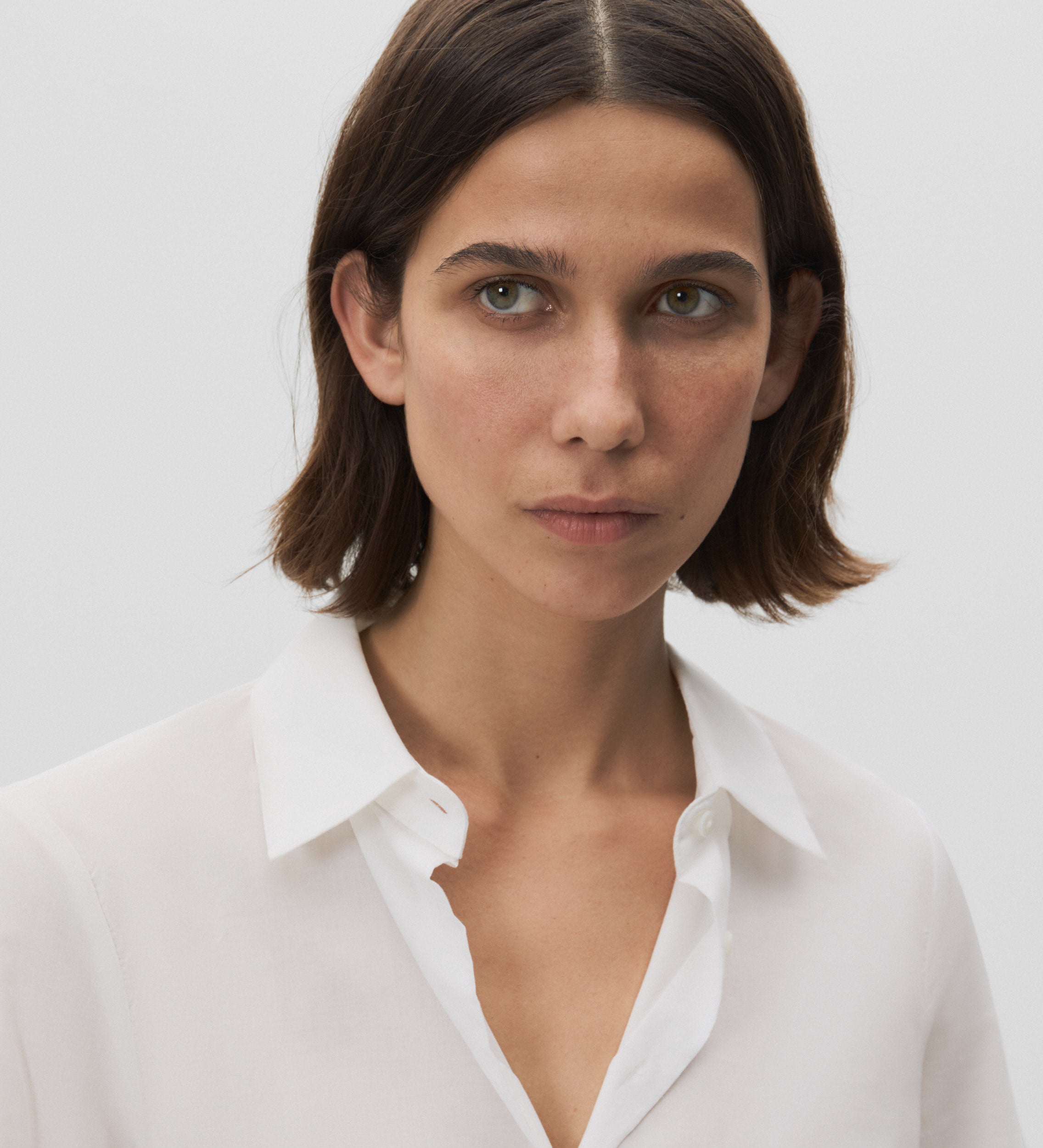 Chemise droite en coton