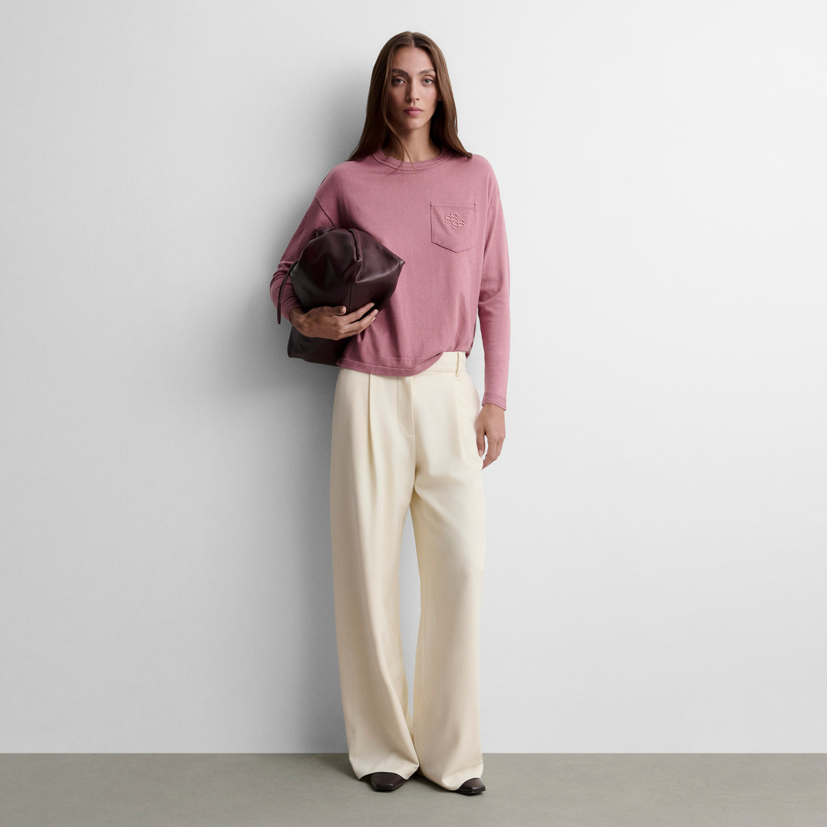 Pocket knit sweater