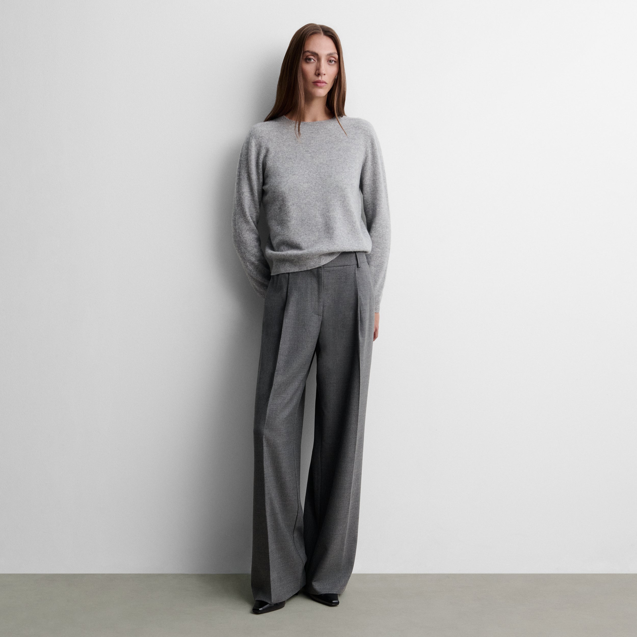 Pantalón pinzas ancho