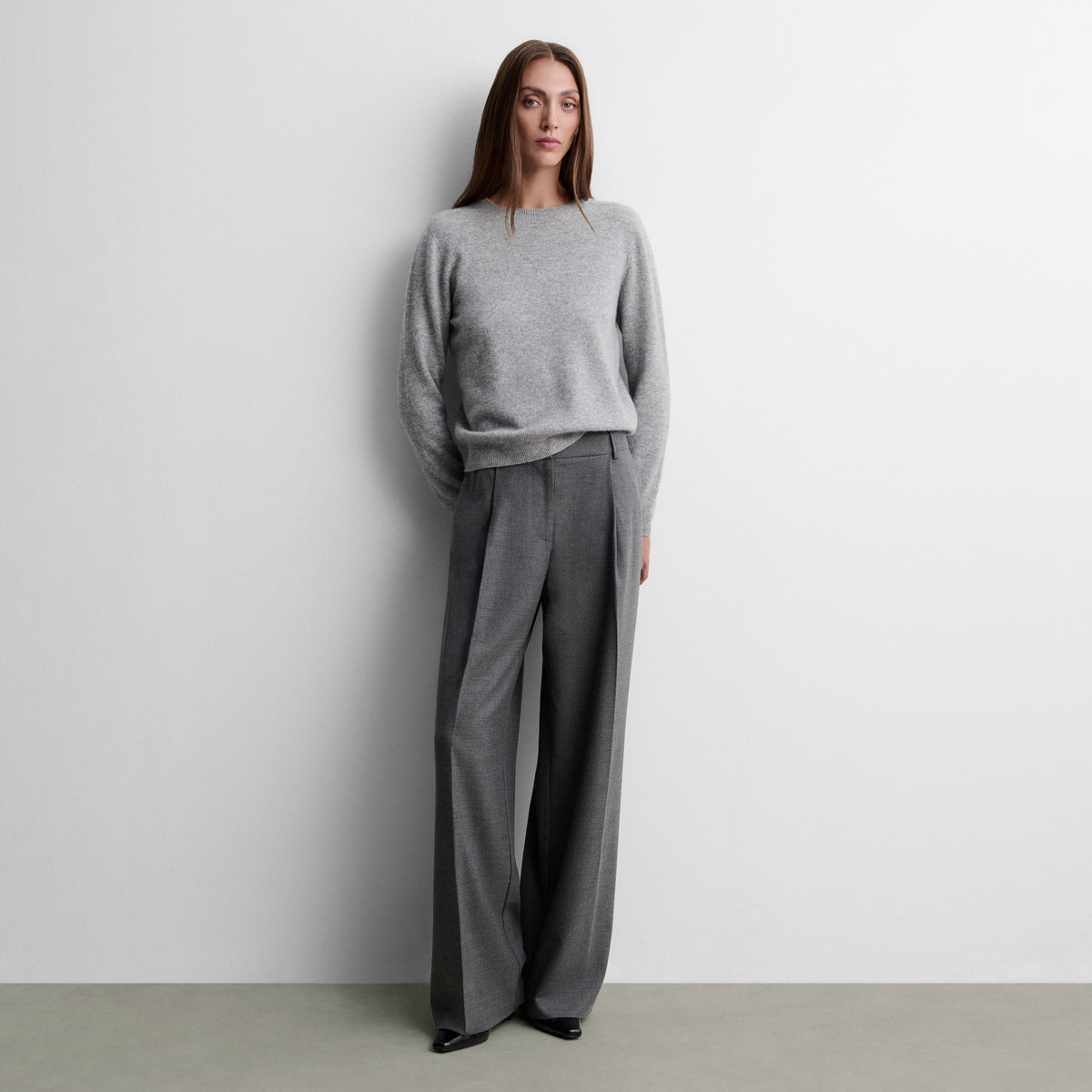 Pantalón pinzas ancho
