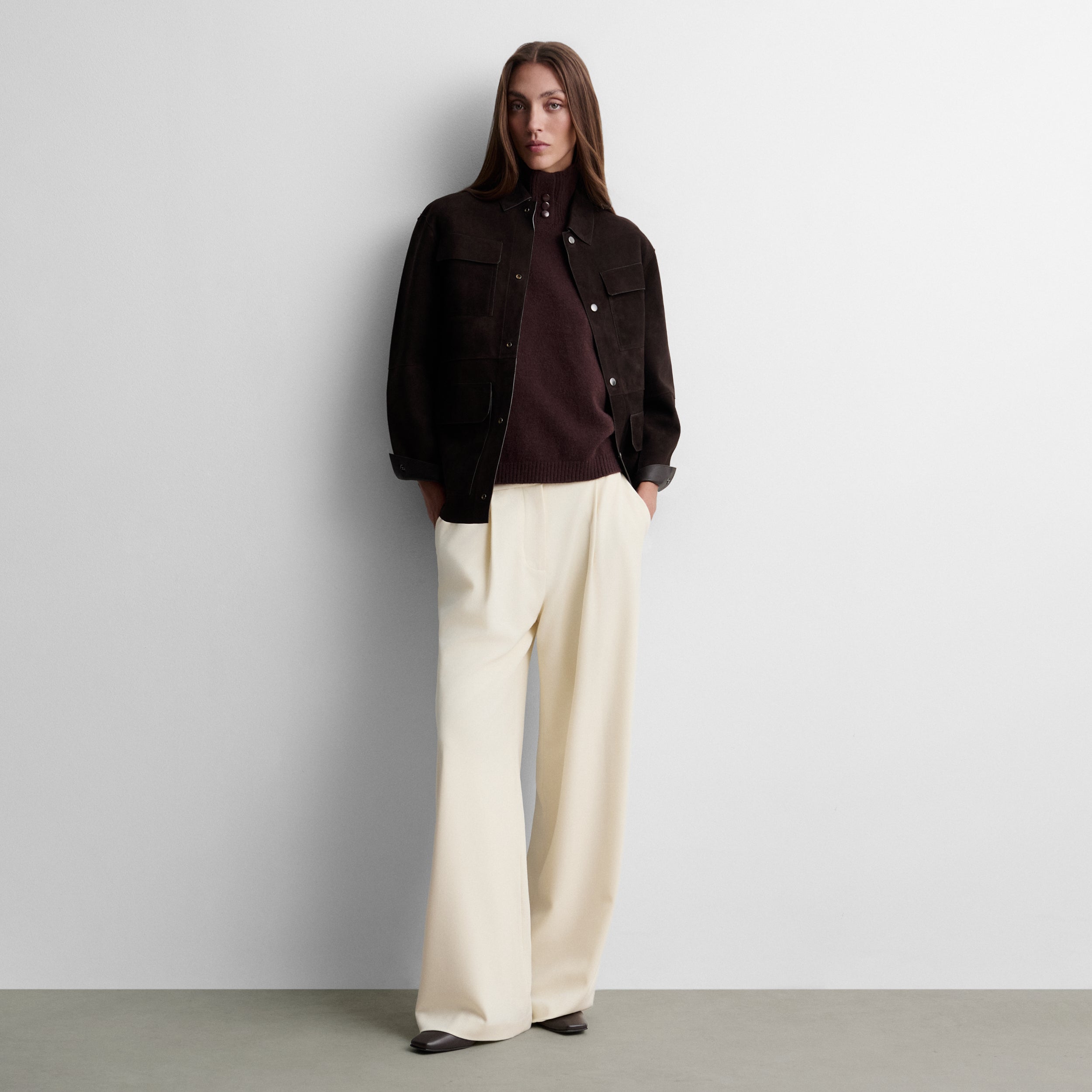 Sobrecamisa napa reversible