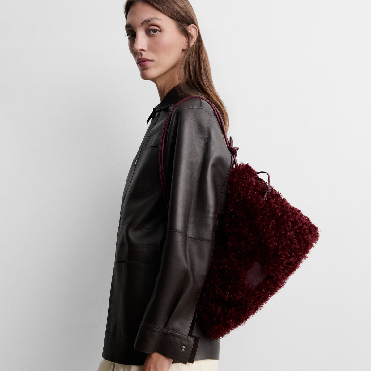 Sobrecamisa napa reversible