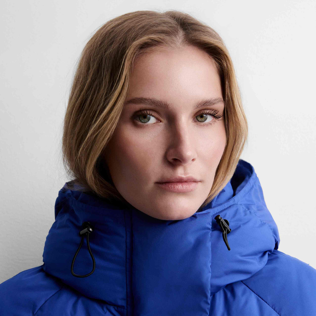 Short quilted puffer jacket
