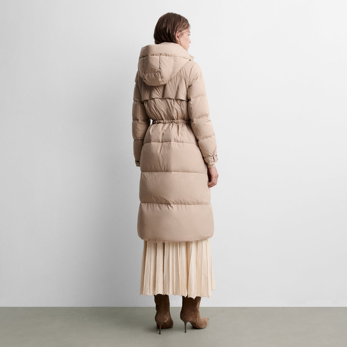 Parka larga acolchada