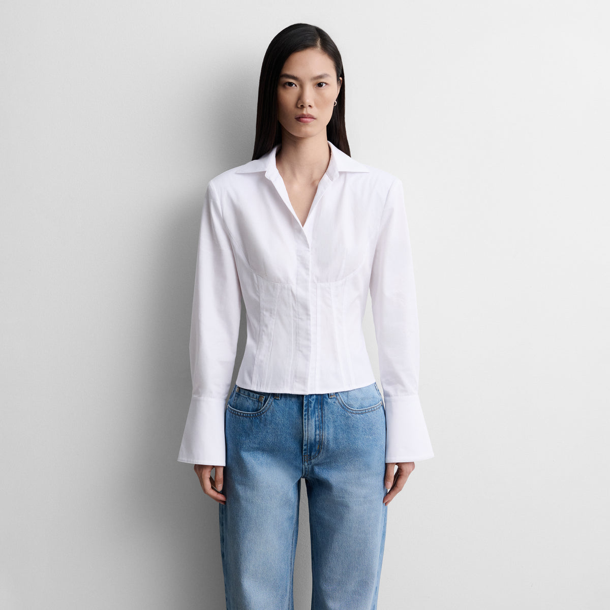 Camisa corta corsetera