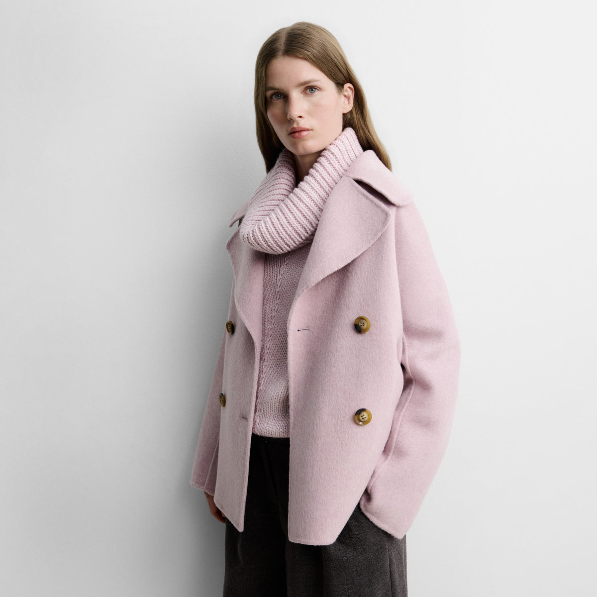 Chaquetón lana doble faz