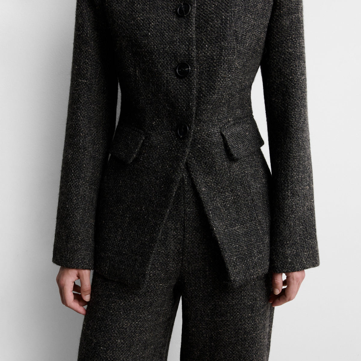 Chaqueta entallada tweed