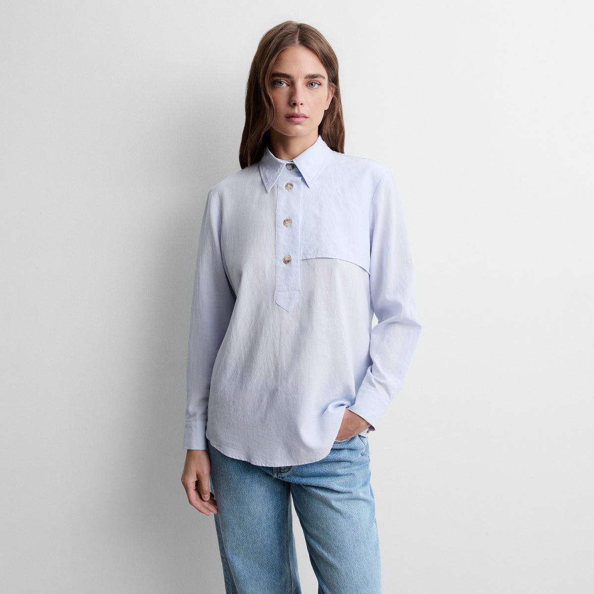 Blusa fluida botones