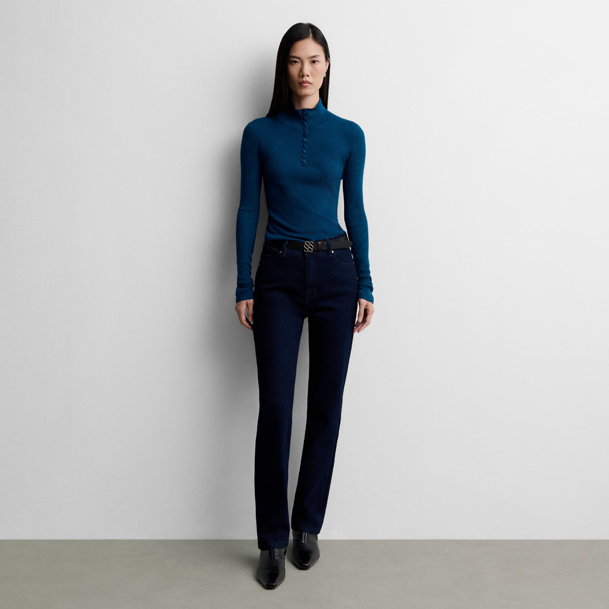 Fine-knit sweater
