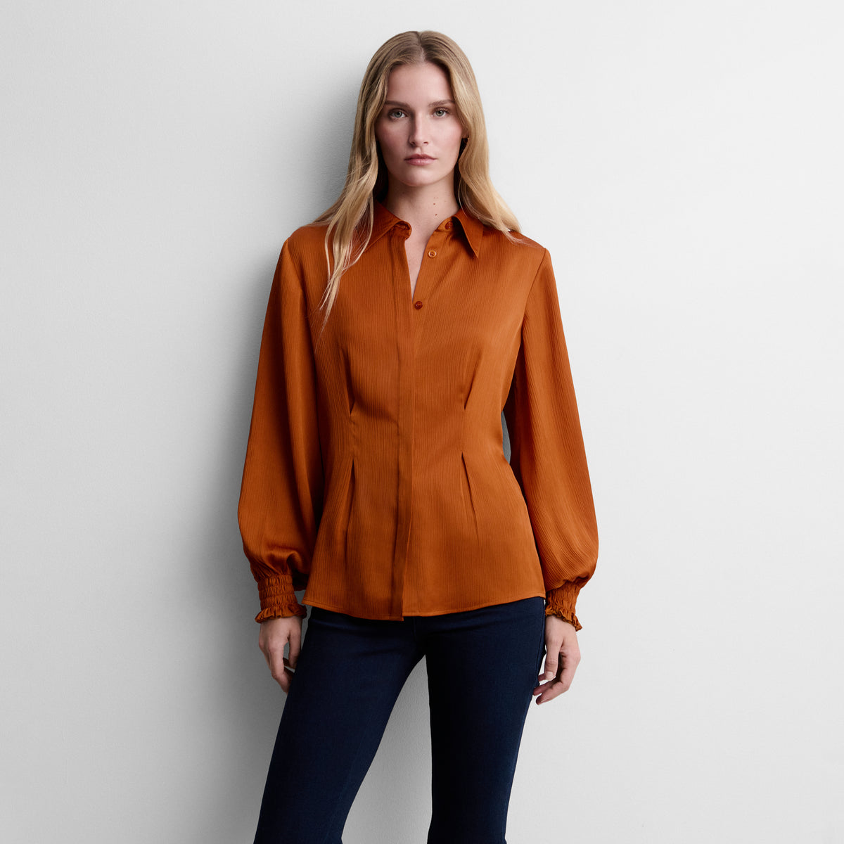 Camisa fluida pinzas