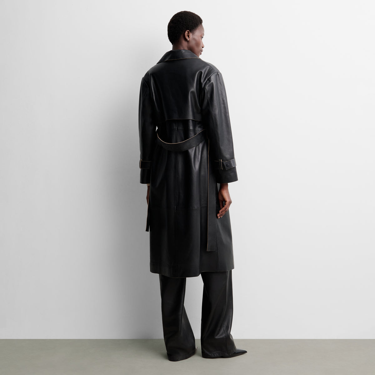 Gabardina larga napa