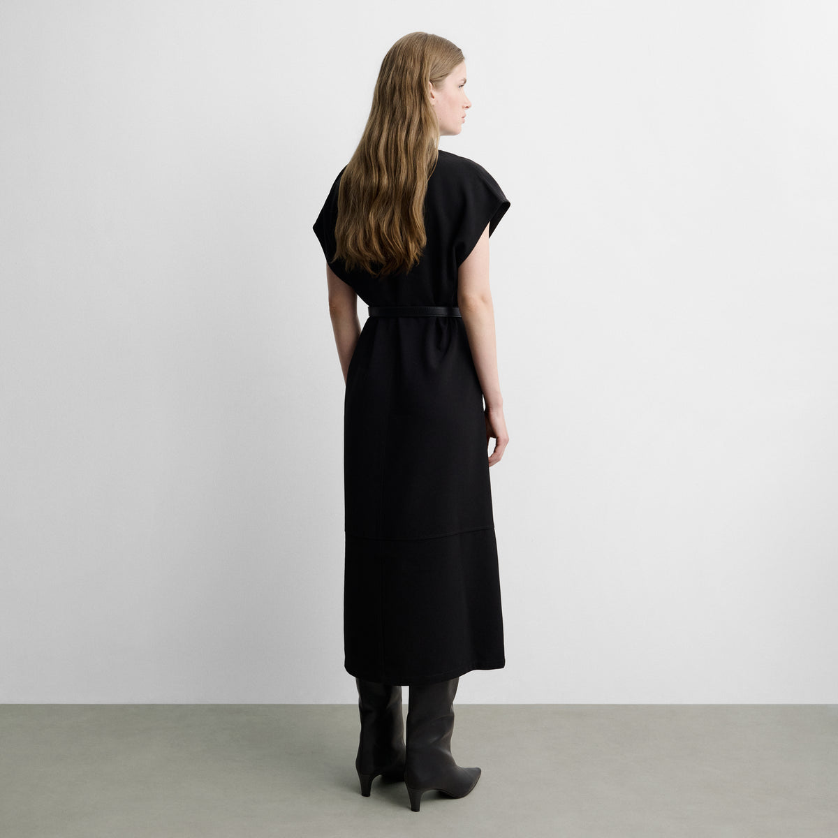Vestido midi recto