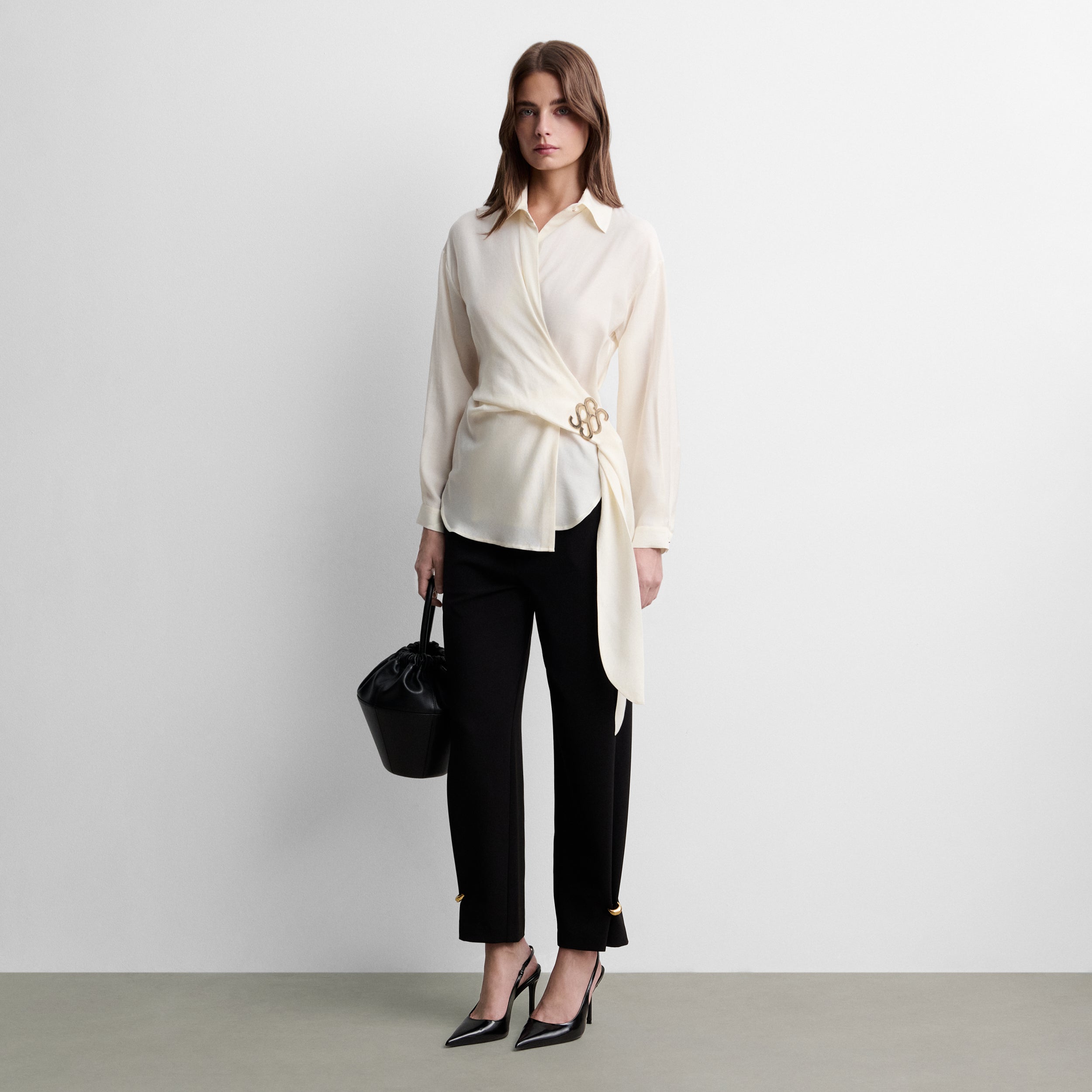 Blusa fluida lazada