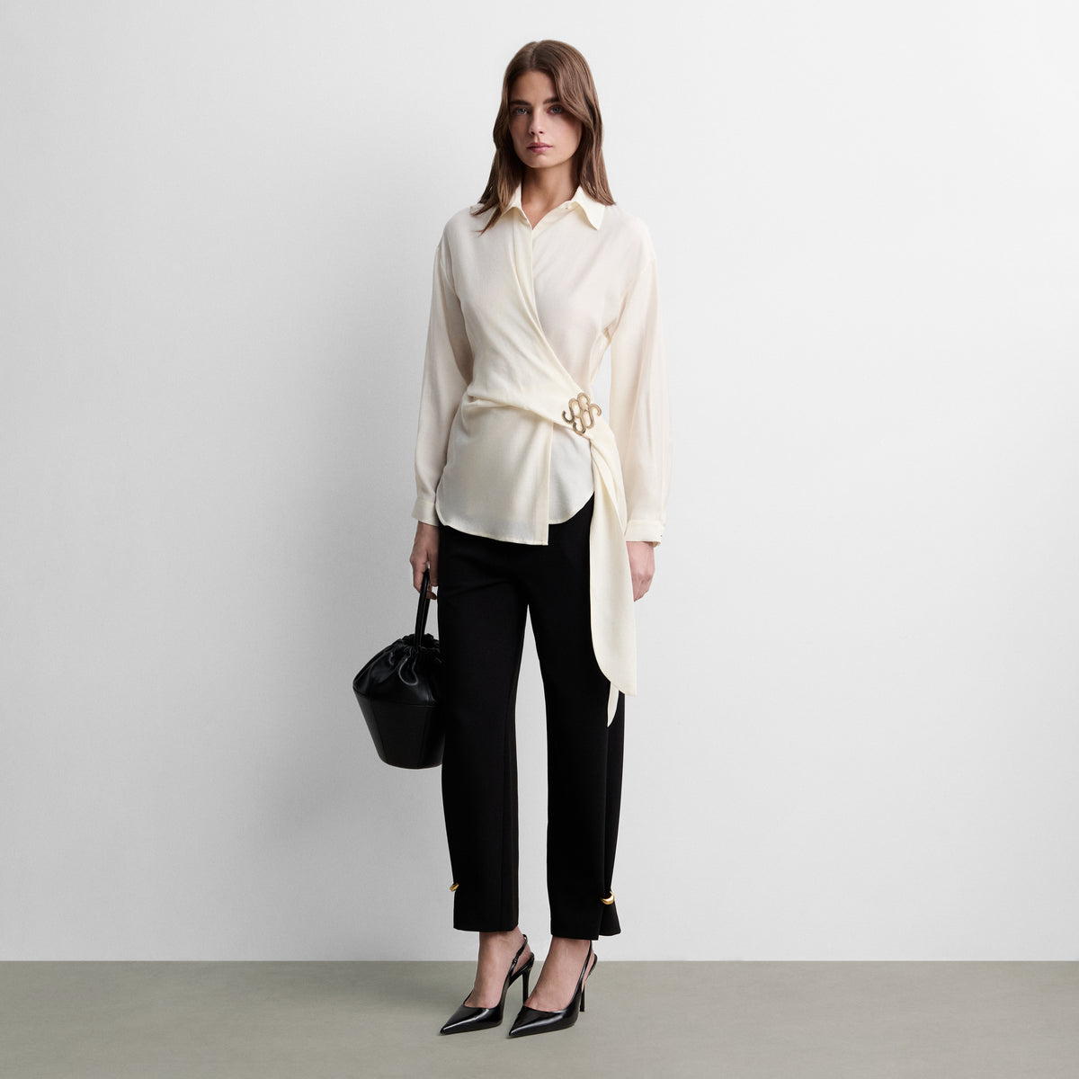 Blusa fluida lazada