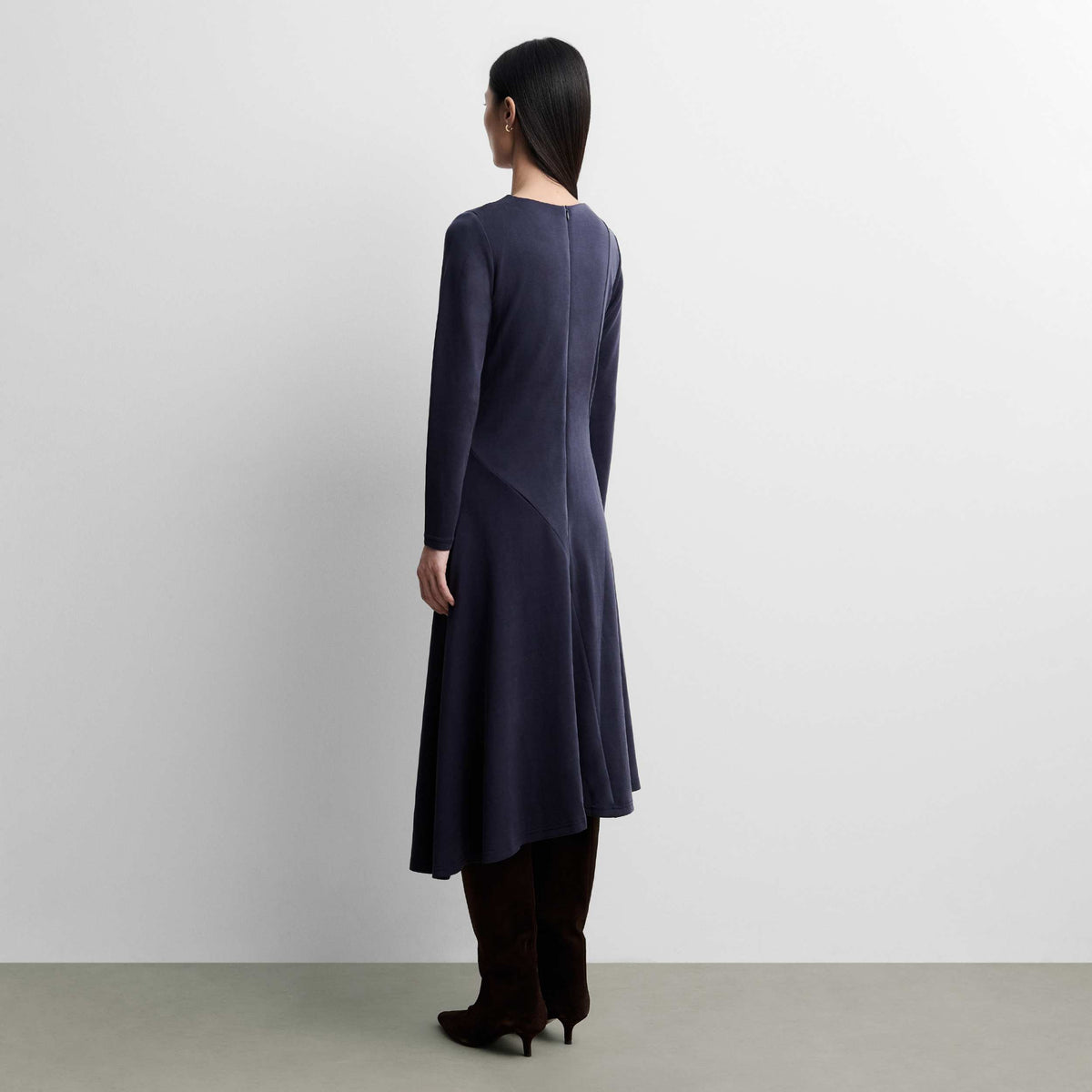 Flared knit dress