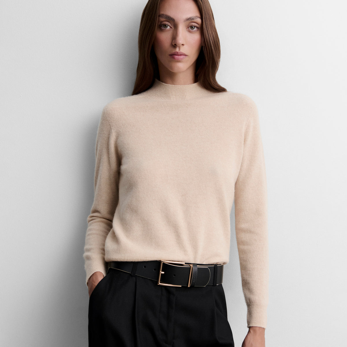 Rectangular buckle belt