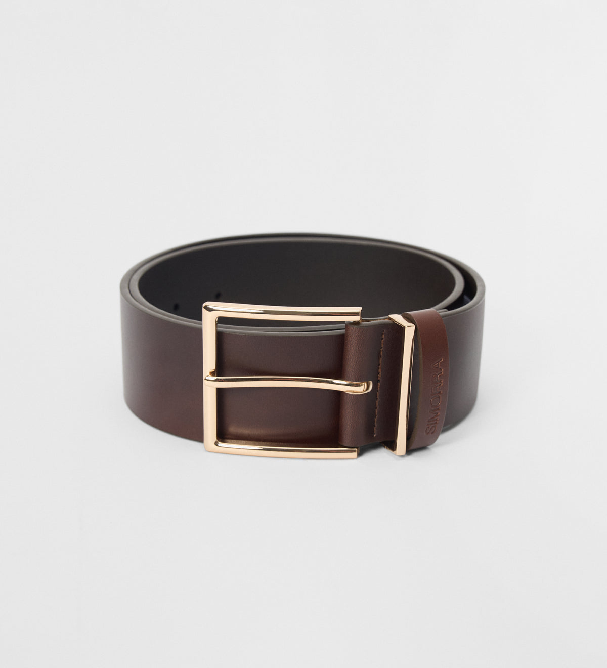 Rectangular buckle belt