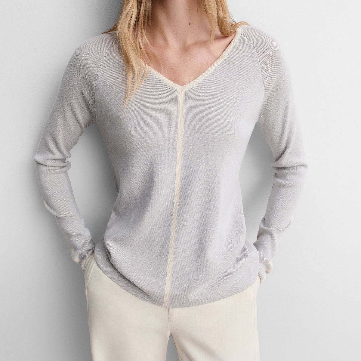 V-neck sweater