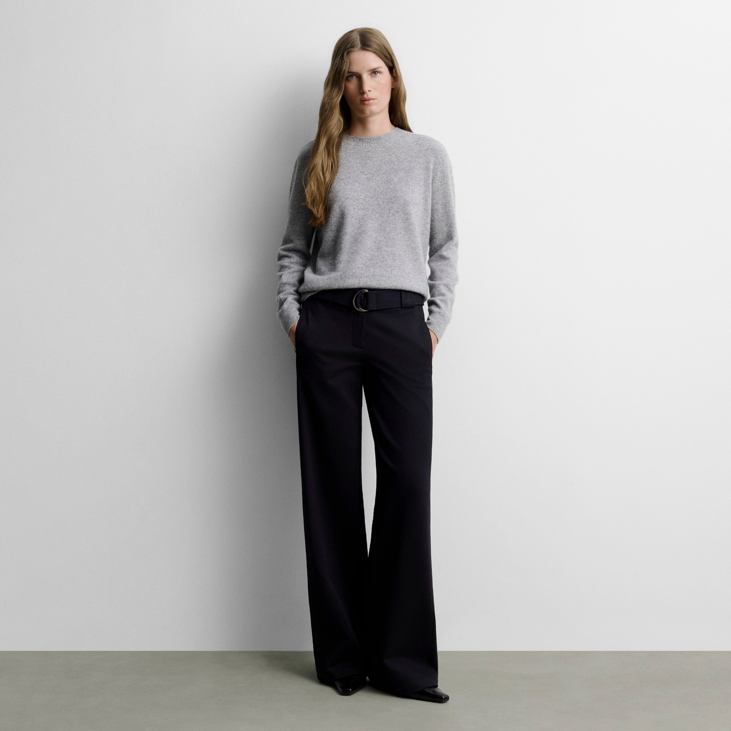 Pantalon extensible large