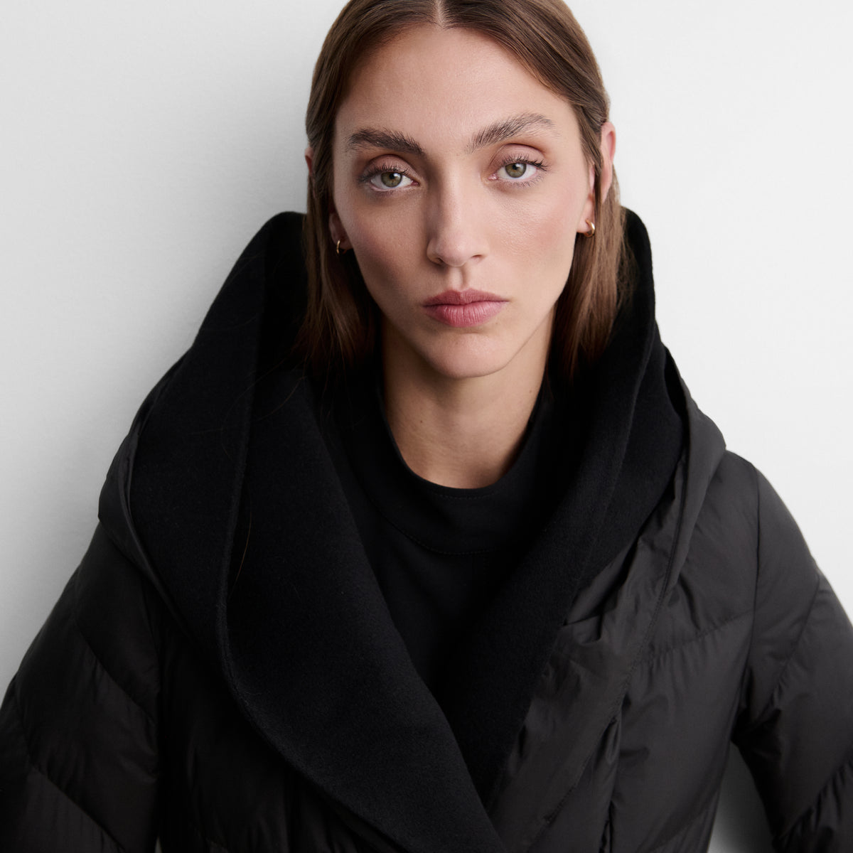 Long hooded parka