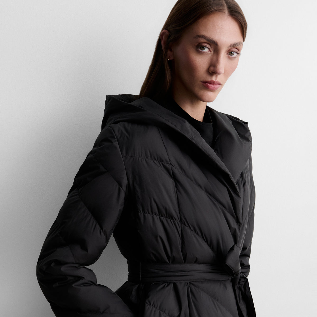 Long hooded parka