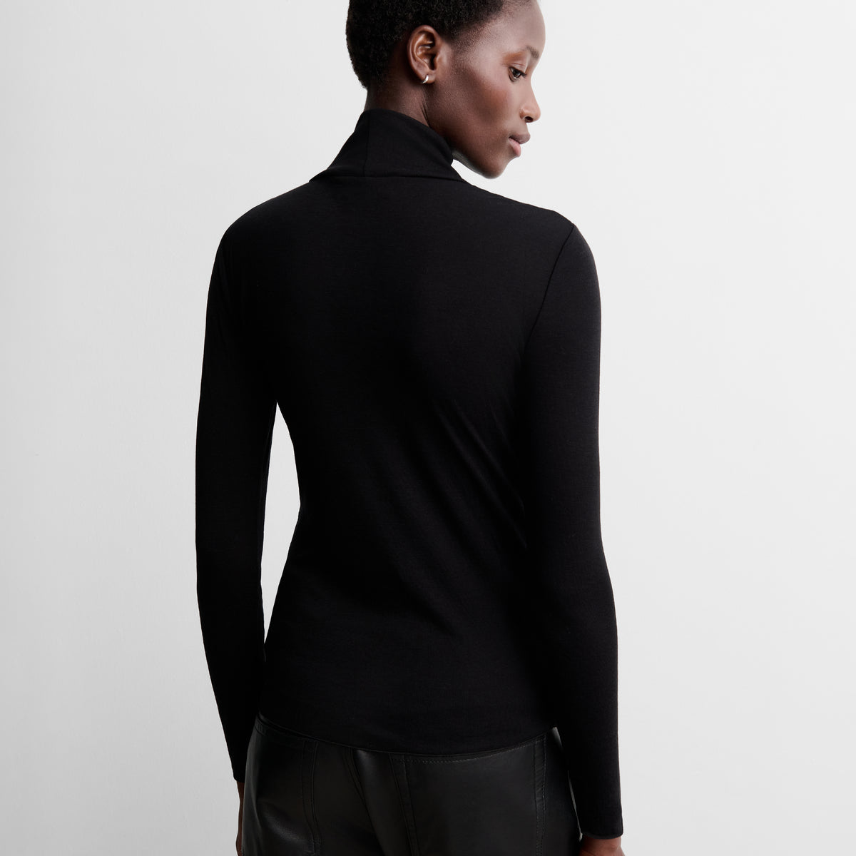 High-neck t-shirt